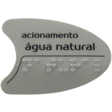 Imagem de Adesivo Botão Frontal Cinza Para Bebedouro BDF IBBL Original