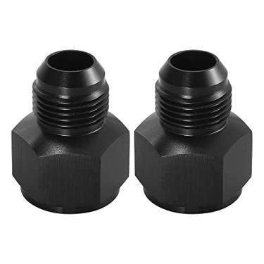 Imagem de X AUTOHAUX 2 peças de carro fêmea AN12 12AN para macho AN10 10AN flare mangueira redutor adaptador de encaixe de linha de combustível adaptador de anteparo do refrigerador de óleo combustível liga de