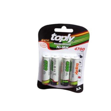 Imagem de kit4 pilha 4700 AA  Recarregavel - xtled