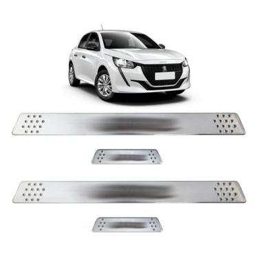 Imagem de Soleira para Porta Lateral Tuning Esportiva para carros 4 Portas (ABS)