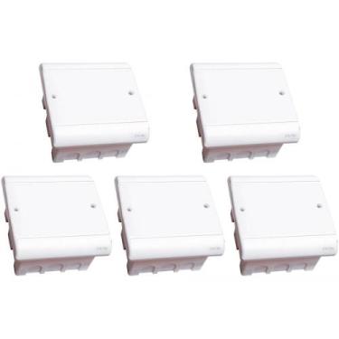 Imagem de Kit C/5 - Caixa Passagem Pvc Perlex Embutir 15X15X08   3904