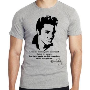 Imagem de Camiseta Elvis Presley Love me tender Blusa criança infantil juvenil a