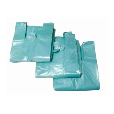 Imagem de 1kg Sacola Plástica Reciclada Reforçada Sacolinha Lojas, Mercados, Pad