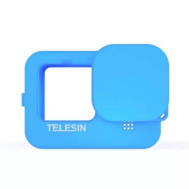 Imagem de Capa de Silicone para GoPro Hero 12 / 11 / 10 / 9 Black + Cordão + Tam
