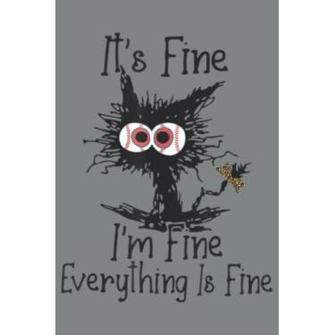 Imagem de Bleached Baseball Mom Messy cat Softball Mom Mother s Day: Easter Lined Notebook 6x9 inch 121 Pages