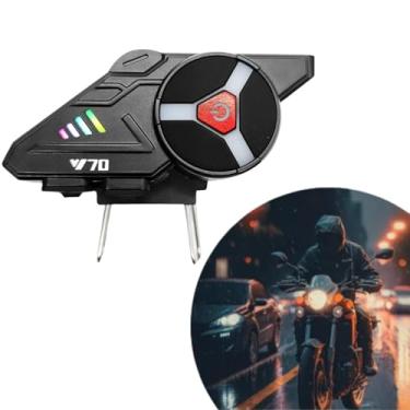 Imagem de Fone de Ouvido Bluetooth 5.0 Resistência IPX4 Para Capacete de Moto com Microfone Integrado, Bateria Longa Duração, Áudio Nítido, Resistente à Água