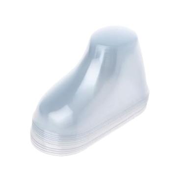 Imagem de NUEAYMS 10 peças de plástico transparente exibição de pés de bebê botas de bebê sapatos meias mostrar peso do taco de beisebol, conforme descrito