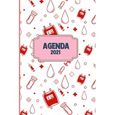 Imagem de Agenda 2021: Tema Microbiologia Medicina Agenda Mensual y Semanal + Organizador Diario I Planificador Semana Vista A4