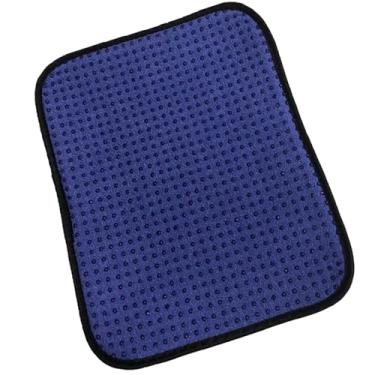 Imagem de Generic Toalha de bola de boliche de microfibra, almofada portátil de bola de boliche com pontos de fácil aderência, acessório de pista de boliche, Roxo 20cmx25cm