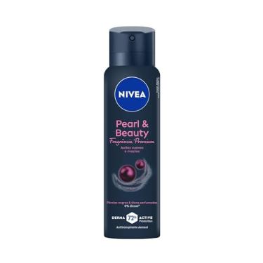 Imagem de NIVEA Desodorante Antitranspirante Aerossol Pearl & Beauty Fragrância Premium 150ml - Proteção prolongada de 48h, antitranspirante, óleos perfumados, fórmula com extrato de pérolas