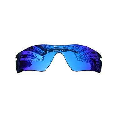 Imagem de Vonxyz Lentes de substituição para óculos de sol Oakley Radar Path – Ice MirrorCoat Polarizadas