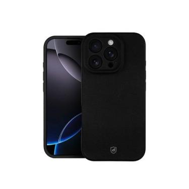Imagem de Capa case capinha para iPhone 16 Pro Max - Silicon Premium Preta - Gsh
