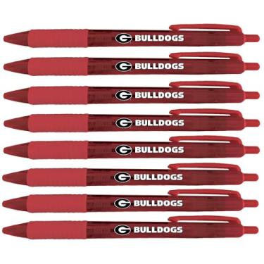 Imagem de Conjunto de 8 canetas translúcidas University of Georgia Bulldogs 2504