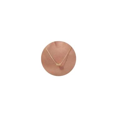 Imagem de VRIUA Colar delicado feminino banhado a ouro 14 k pingente de girassol colar de corrente de caixa simples joias delicadas todos os dias para meninas, Latão, Sem Pedra Preciosa