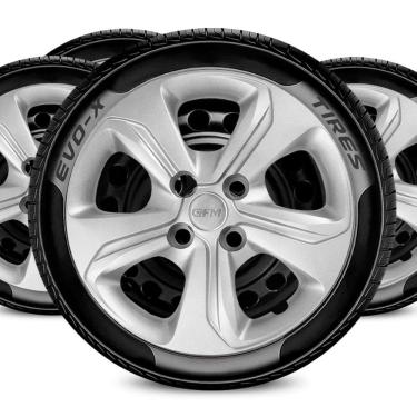 Imagem de Jogo Calota Aro 14 4x100 Design Prisma Compatív Chevrolet