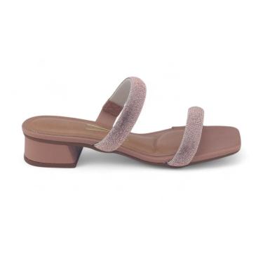 Imagem de Tamanco Feminino Vizzano 6454.122 Salto Baixo Strass