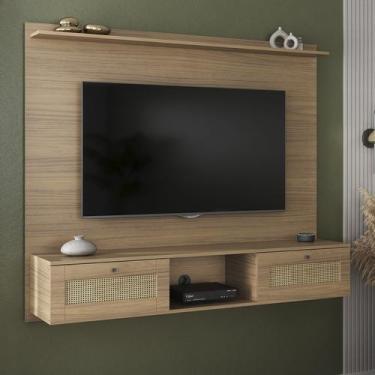 Imagem de Painel para TV até 72 Polegadas com Portas Basculante Impressão 3D Pal