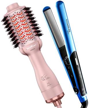 Imagem de Escova Secadora Alisadora Britânia Ions Tourmaline 4 Em 1 1300w Tube R