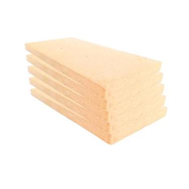 Imagem de 20 Tijolo Refratário 23x11,4x2cm Plaqueta Churrasqueira - PRE MOLDADO 