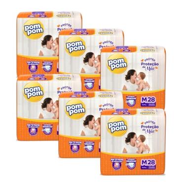 Imagem de Fralda Pom Pom Protek Proteção de Mãe Jumbo M 168 Unidades