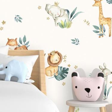 Imagem de Papel De Parede Para Quarto Infantil Safari Lavável 3m Baby Selva - Fi