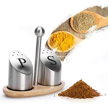 Imagem de Conjunto de Jarras de Especiarias para Cozinha Doméstica, Garrafa de Tempero de Aço Inoxidável, Organizador de Condimentos de Pimenta para Cozinha Doméstica