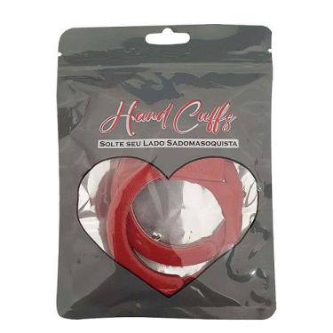 Imagem de Algema de Metal Hand Cuffs Collors - Vermelho - Sexy Import