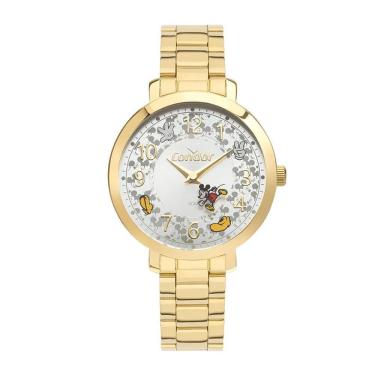 Imagem de Relógio Feminino Disney Mickey Dourado Condor-Co2034Al/I4K