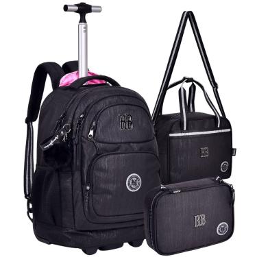 Imagem de Kit Mochila Estojo E Lancheira Rebecca Bonbon Bolsa Escolar