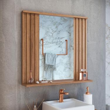 Imagem de Espelho de Banheiro Retangular Luiza Mel