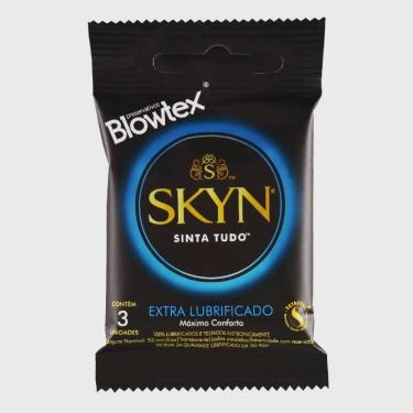 Imagem de Preservativo blowtex skyn extra lubrificado com 3