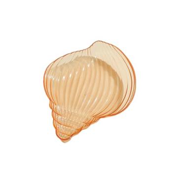 Imagem de Prato de osso para cuspir concha de concha, mesa de café caseira, prato de lanche de doces - concha laranja