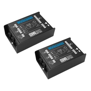 Imagem de Kit 2 Direct Box Passivo Wireconex WDI 500 Casador De impedância