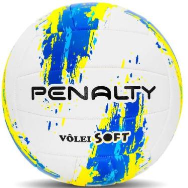 Imagem de Bola De Vôlei Penalty Soft XXIII, Unico, Azul, Amarelo