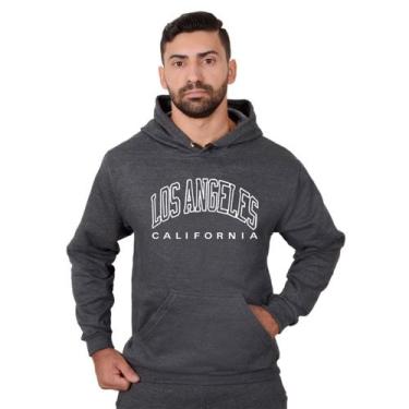 Imagem de Blusa De Moletom Masculina Básica Com Capuz Moda Casual Esportiva Mode