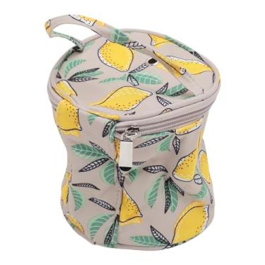 Imagem de Bolsa de crochê de tricô de Saco de Fios, Bolsa de Armazenamento de Fios Redondos Grandes Com Alça, Sacos de Projeto de crochê Sacolas de tricô para Viagem