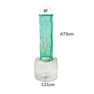 Imagem de Samburá de arame malha 0,5 com funil de nylon - BellaPesca, N° 01/ 73c