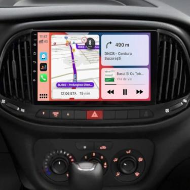 Imagem de 4 + 64 G estéreo para carro Dodge RAM ProMaster City 2015-2021 com Carplay Android Auto 22.9 cm Touchscreen Android 35.6 cm-Dash Head Unit WiFi GPS Navigation Mirror Link AHD Backup Camera Mic 4G +