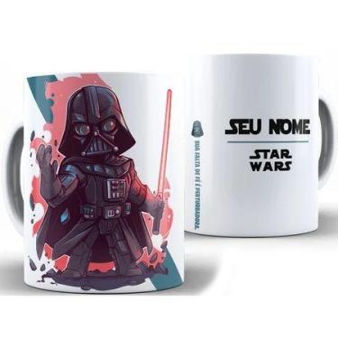 Imagem de Caneca Star Wars Personalizada C/ Nome - Xícara 325ML Porcelana Super 