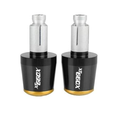 Imagem de Extremidades das manoplas do guidão da motocicleta, tampas das extremidades dos manoplas, acessórios deslizantes de peso para XT660 X XT660X 2004-2017 2005 2006 2007 2008 2009 2010