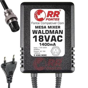 Imagem de Fonte Ac 18V 1.4A Mixer Waldman Krystal Pod 12.2Fx 10.2Fx