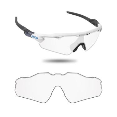 Imagem de Fiskr Lentes polarizadas de substituição compatíveis com óculos de sol Oakley Radar EV Pitch OO9211, resistente a impactos e ajuste perfeito - transparente