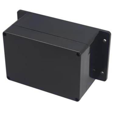 Imagem de Project Box Caixas elétricas pretas de plástico ABS IP65 à prova d'água DIY caixa de junção eletrônica com orelha fixa 6,2 x 4,3 x 3,5 polegadas (160 x 110 x 90 mm)
