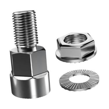 Imagem de menolana Parafuso de extensão de cabeça de tração de bicicleta Conector de reboque de bicicleta Acessórios Peças de reposição Adaptador de embreagem de reboque, Diâmetro 9.5 Mm