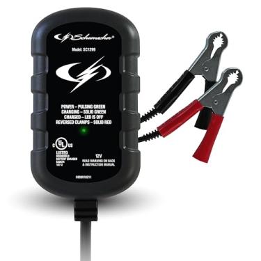 Imagem de Schumacher SC1299 Suporte de bateria de tomada de parede direto totalmente automático - 800mAh, 12V - para carro, moto, trator de grama, esportes elétricos, baterias marítimas