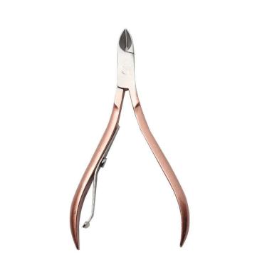 Imagem de Alicate De Unha Cuticula Aço Inox Profissional Rosê