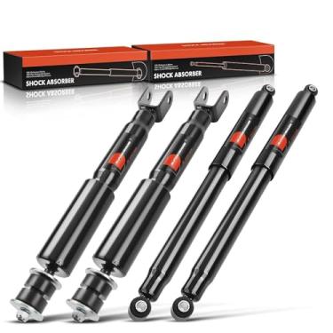 Imagem de A-Premium Amortecedores dianteiros e traseiros compatíveis com Chevrolet GMC Silverado 1500 Sierra 1500 (Classic) 1999-2007 - [Suspensão Eletrônica 4WD, Exc. e Quadrasteer]