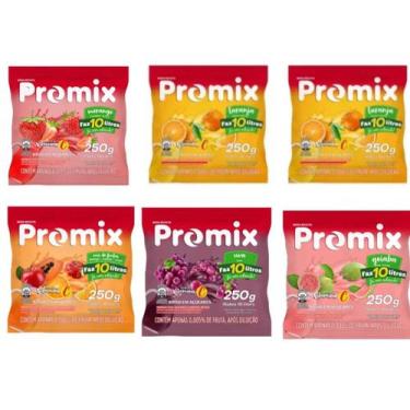 Imagem de Suco Refresco Em Pó Promix Sabores Variados - 10 Pacotes