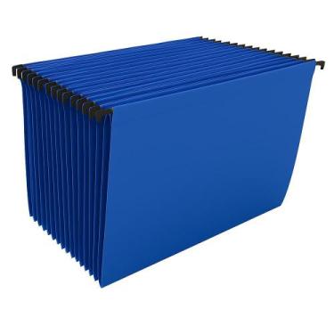 Imagem de 50 Pastas Suspensas Coloridas Office Visor Etiqueta Grampo plástico - 