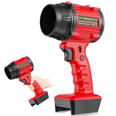 Imagem de Rozlchar Soprador de folhas elétrico sem fio compatível com baterias Milwaukee de 18 V (sem bateria), soprador turbo portátil de velocidade variável com motor potente, limpador portátil de poeira/neve